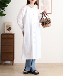 UNii（ユニー）の「unii おめかし衿刺繍ワンピース（ワンピース）」