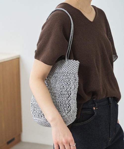 The Bagmati（ザバグマティ）の「《追加》BAGMATI/バグマティ METALICバッグ（ハンドバッグ・レディース・シルバー/ゴールド/ブラック・FREE）」の19枚目の写真