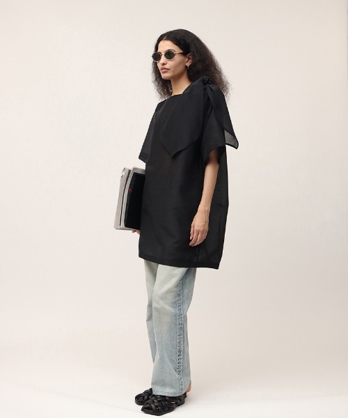 leinwande（ラインヴァンド）の「【leinwande】Ribbon Organdy Mini Dress（ワンピース・レディース・ブラック/グリーン・ONE SIZE）」の18枚目の写真