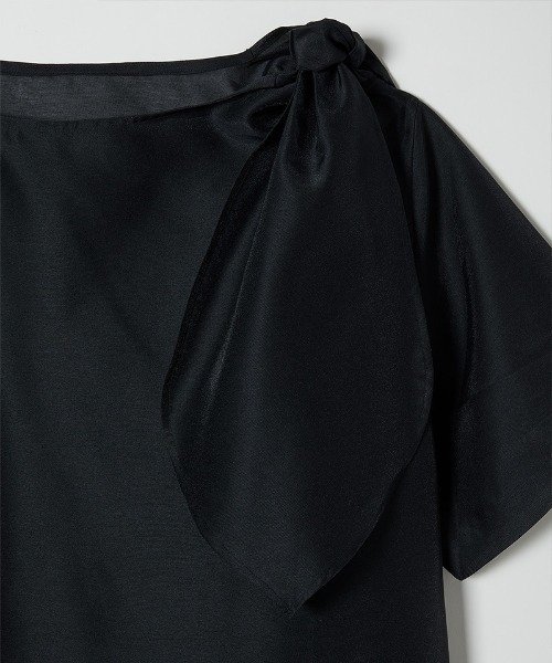 leinwande（ラインヴァンド）の「【leinwande】Ribbon Organdy Mini Dress（ワンピース・レディース・ブラック/グリーン・ONE SIZE）」の12枚目の写真