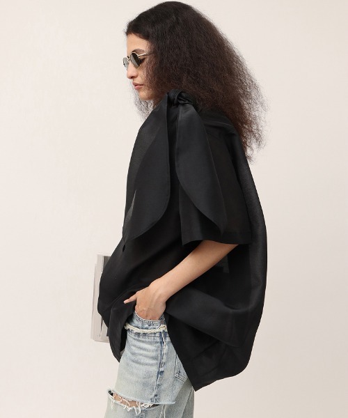leinwande（ラインヴァンド）の「【leinwande】Ribbon Organdy Mini Dress（ワンピース・レディース・ブラック/グリーン・ONE SIZE）」の15枚目の写真