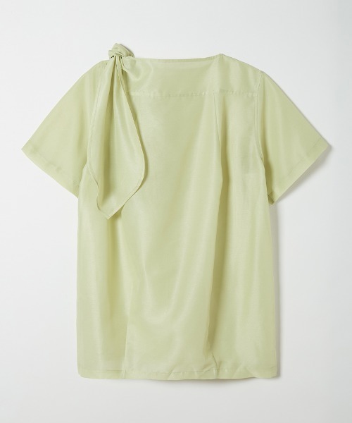 leinwande（ラインヴァンド）の「【leinwande】Ribbon Organdy Mini Dress（ワンピース・レディース・ブラック/グリーン・ONE SIZE）」の5枚目の写真