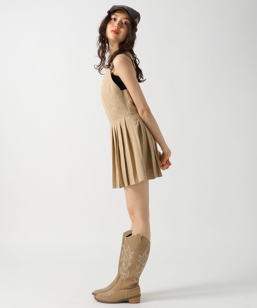 FOREVER 21（フォーエバー トゥエンティーワン）の「【2025SS】コルセットミニキャミワンピース（ワンピース・レディース・チャコールグレー/ベージュ・FREE）」の11枚目の写真