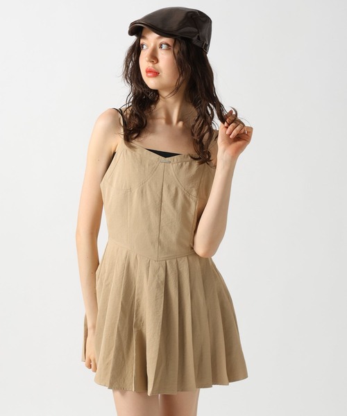 FOREVER 21（フォーエバー トゥエンティーワン）の「【2025SS】コルセットミニキャミワンピース（ワンピース・レディース・チャコールグレー/ベージュ・FREE）」の12枚目の写真