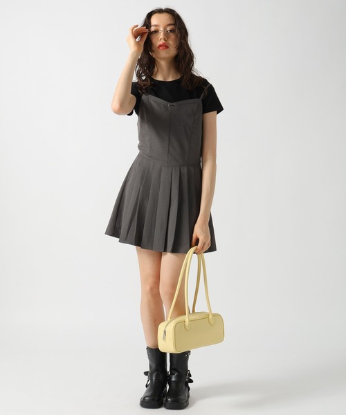 FOREVER 21（フォーエバー トゥエンティーワン）の「【2025SS】コルセットミニキャミワンピース（ワンピース・レディース・チャコールグレー/ベージュ・FREE）」の21枚目の写真