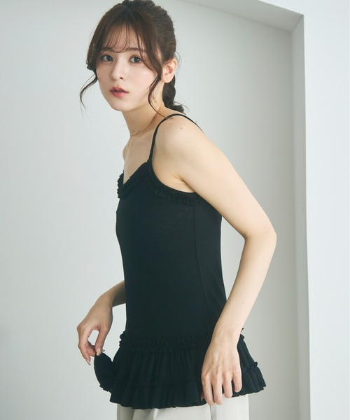 美品　DSQUARED2 フリルキャミソール 40 美品 DSQUARED2 フリルキャミソール 40（DSQUARED2 キャミソール