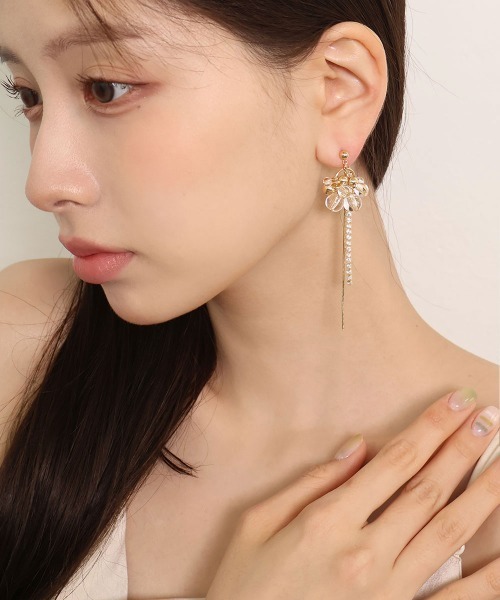 セール】【金属アレルギー対応】 バックキャッチ メタル×クリア