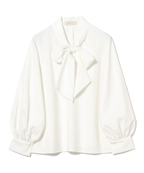 B:MING by BEAMS（ビーミングバイビームス）の「ボウタイ ブラウス（S～M）（シャツ/ブラウス・レディース・その他1/ブラック/その他/オフホワイト・SMALL/MEDIUM）」の2枚目の写真