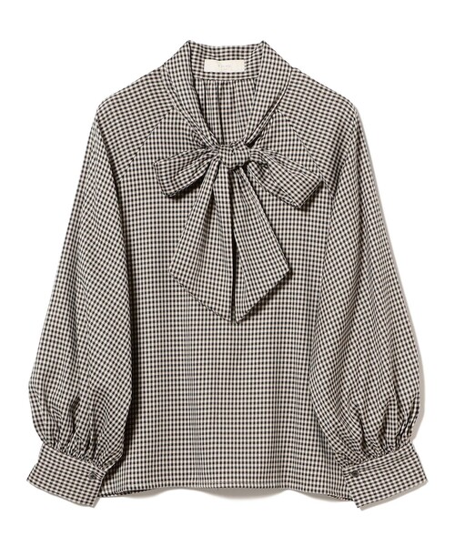 B:MING by BEAMS（ビーミングバイビームス）の「ボウタイ ブラウス（S～M）（シャツ/ブラウス・レディース・その他1/ブラック/その他/オフホワイト・SMALL/MEDIUM）」の4枚目の写真