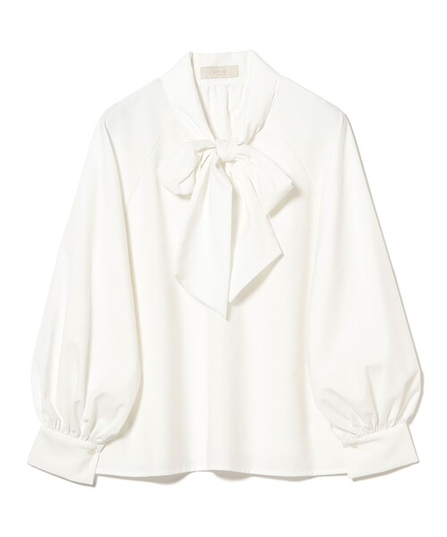 B:MING by BEAMS（ビーミングバイビームス）の「ボウタイ ブラウス（S～M）（シャツ/ブラウス・レディース・その他1/ブラック/その他/オフホワイト・SMALL/MEDIUM）」の5枚目の写真