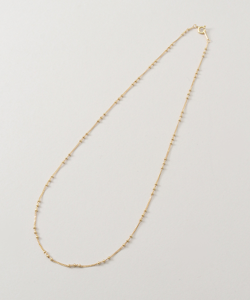 JOURNAL STANDARD relume（ジャーナルスタンダード　レリューム）の「《WEB限定追加3》RELUME ツブツブネックレス（ネックレス・レディース・ゴールド・FREE）」の3枚目の写真