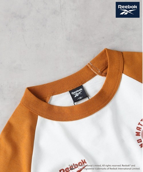 Right-on(ライトオン)の「Reebok(リーボック)【キッズ】ラグランTシャツ(Tシャツ/カットソー・キッズ・オレンジ/ホワイト/ブラック・140/150/160/130)」の10枚目の写真