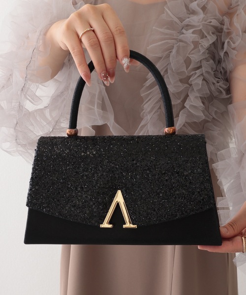 Lace Ladies(レースレディース)の「グリッター フラップ スマート 2WAY パーティーバッグ(クラッチバッグ・レディース・シルバー/ブラック・FREE)」の3枚目の写真