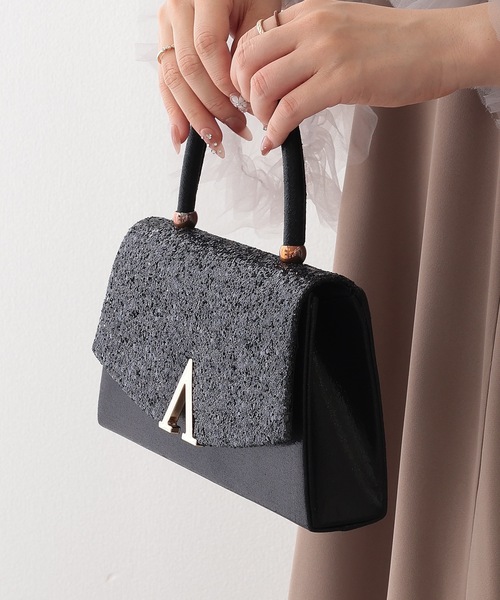 Lace Ladies(レースレディース)の「グリッター フラップ スマート 2WAY パーティーバッグ(クラッチバッグ・レディース・シルバー/ブラック・FREE)」の4枚目の写真