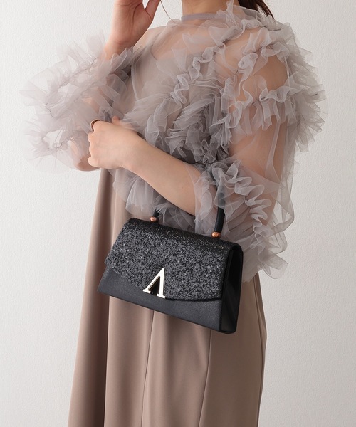 Lace Ladies(レースレディース)の「グリッター フラップ スマート 2WAY パーティーバッグ(クラッチバッグ・レディース・シルバー/ブラック・FREE)」の7枚目の写真