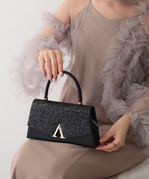 Lace Ladies(レースレディース)の「グリッター フラップ スマート 2WAY パーティーバッグ(クラッチバッグ・レディース・シルバー/ブラック・FREE)」の8枚目の写真