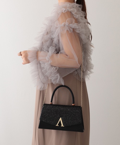 Lace Ladies(レースレディース)の「グリッター フラップ スマート 2WAY パーティーバッグ(クラッチバッグ・レディース・シルバー/ブラック・FREE)」の9枚目の写真