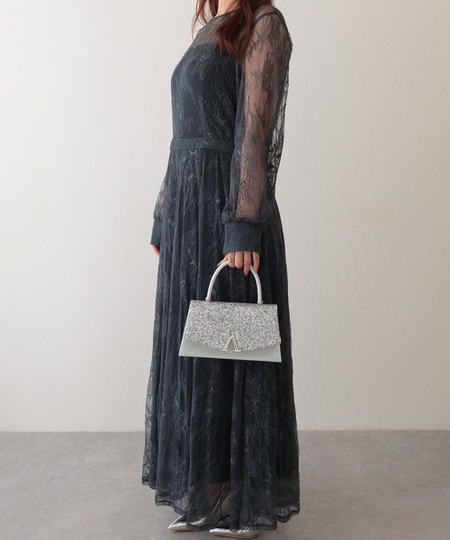 Lace Ladies(レースレディース)の「グリッター フラップ スマート 2WAY パーティーバッグ(クラッチバッグ・レディース・シルバー/ブラック・FREE)」の14枚目の写真