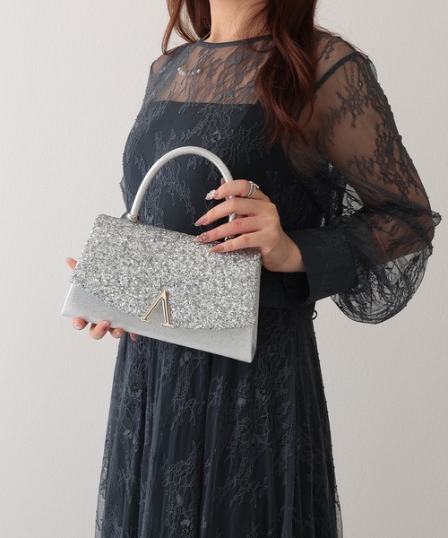 Lace Ladies(レースレディース)の「グリッター フラップ スマート 2WAY パーティーバッグ(クラッチバッグ・レディース・シルバー/ブラック・FREE)」の16枚目の写真