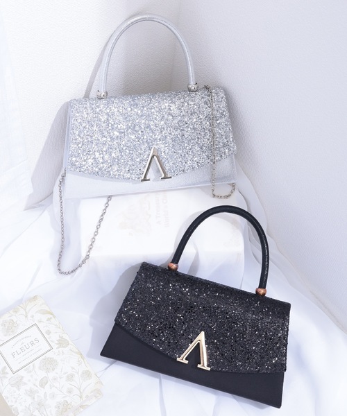 Lace Ladies(レースレディース)の「グリッター フラップ スマート 2WAY パーティーバッグ(クラッチバッグ・レディース・シルバー/ブラック・FREE)」の22枚目の写真