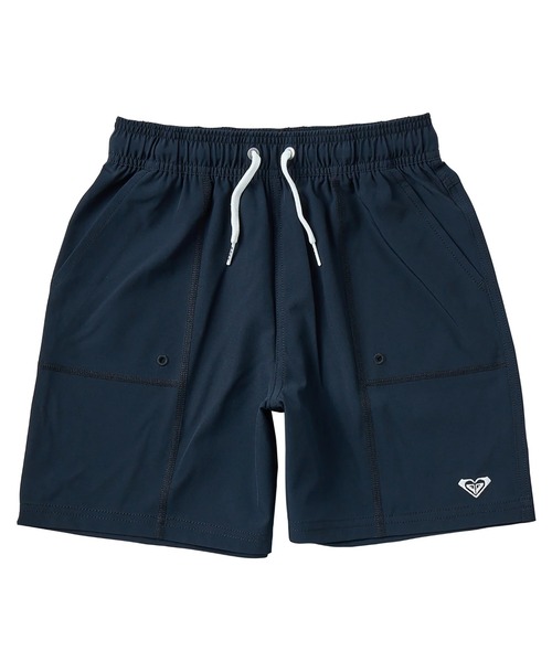 ROXY(ロキシー)の「MINI COASTLINE /ロキシーキッズストレッチウエストゴムボードショーツ(水着)(水着・キッズ・ホワイト/ベージュ/ブラック・110/120/130/140/150)」の2枚目の写真