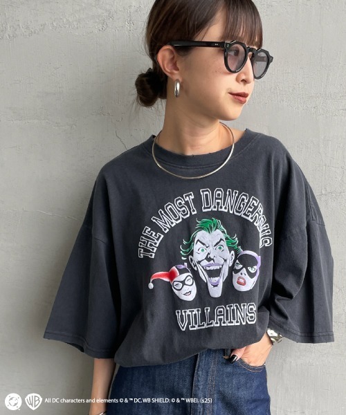 tシャツ 「JEANS FACTORY CLOTHES/ジーンズファクトリークローズ」 JOKER ダメージ キャラクターTシャツ レディース メンズ 000000147607-01-l.jpg?t=