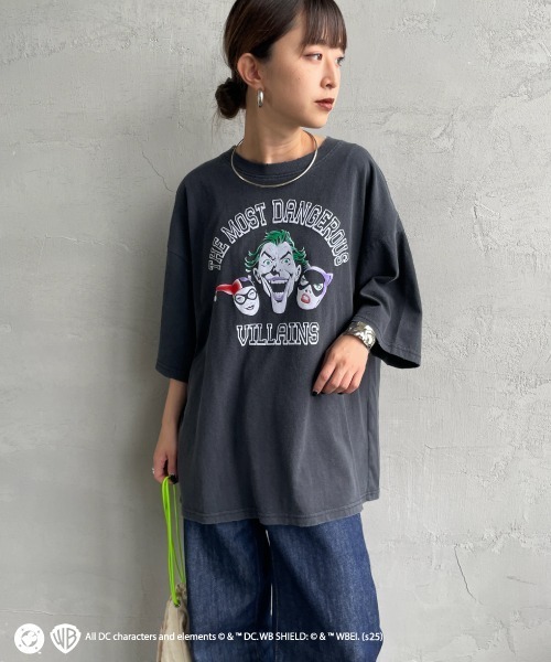 tシャツ 「JEANS FACTORY CLOTHES/ジーンズファクトリークローズ」 JOKER ダメージ キャラクターTシャツ レディース メンズ セール】[JEANS FACTORY CLOTHES/ジーンズファクトリークローズ