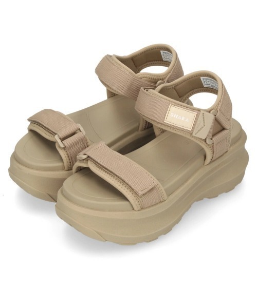 SHAKA(シャカ)の「【SHAKA】シャカ NEO BUNGY S CHUNKY GES(ネオバンジーS チャンキー GES)SK-323(サンダル・レディース・ブラック/ダークベージュ/キナリ・5/6/7)」の13枚目の写真