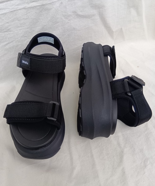 SHAKA(シャカ)の「【SHAKA】シャカ NEO BUNGY S CHUNKY GES(ネオバンジーS チャンキー GES)SK-323(サンダル・レディース・ブラック/ダークベージュ/キナリ・5/6/7)」の9枚目の写真