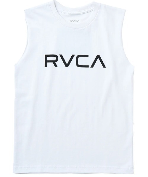 RVCA(ルーカ)の「RVCA キッズ BLINDER BOX TT タンクトップ 【2025年夏モデル】/ルーカキッズバックプリントロゴマッスルタンクトップ(タンクトップ・キッズ・ホワイト/ブラック/ブラック系その他/ブルー系その他/ピンク系その他・130/140/160/150)」の2枚目の写真