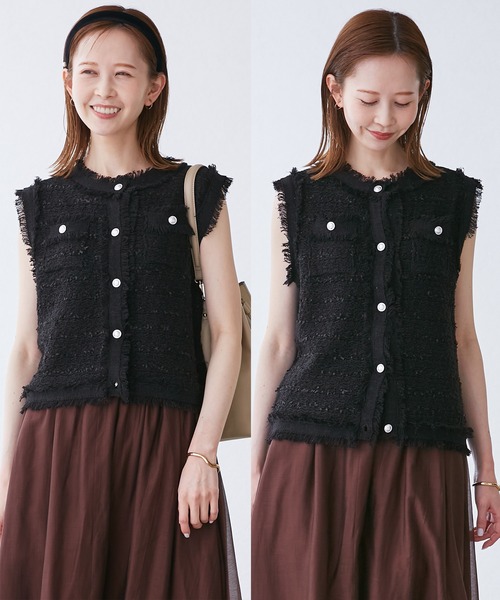 ROPE' PICNIC｜ツイードセミダブルジャケット | Rakuten Fashion