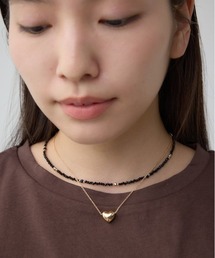 ビーズ2連ネックレス