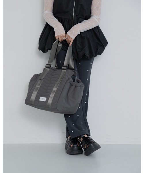 JUMELLE（ジュメロ）の「multi tote bag（ショルダーバッグ・レディース・グレー/ピンク/ベージュ・FREE）」の15枚目の写真