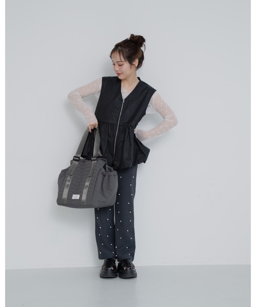 JUMELLE（ジュメロ）の「multi tote bag（ショルダーバッグ・レディース・グレー/ピンク/ベージュ・FREE）」の12枚目の写真