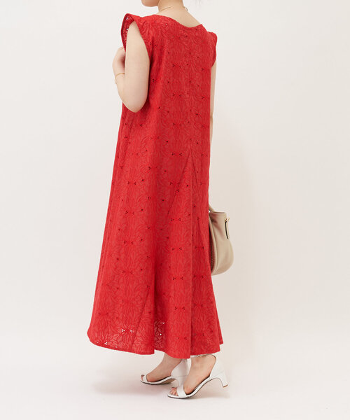 LIVETART(リヴェタート)の「グロリオサ刺繍ワンピース(インナー付き)(ワンピース・レディース・レッド/ブラック・FREE)」の9枚目の写真