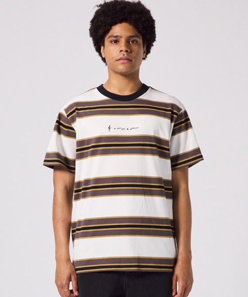 FORMER/フォーマー 半袖Tシャツ ボーダー柄 FTE-25214（Tシャツ