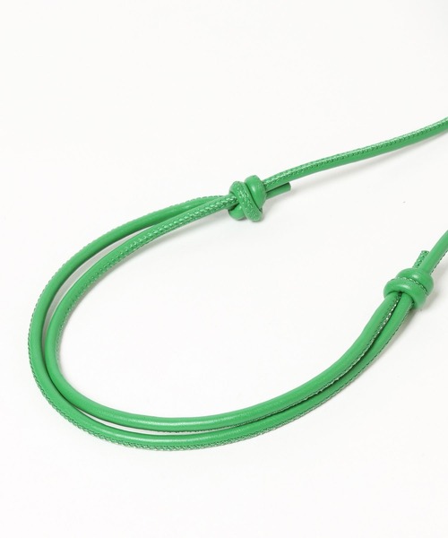 LEPSIM（レプシィム）の「編みハンドルフェイクレザーミニショルダー　494494（ショルダーバッグ・レディース・グリーン/ブラック/ガンメタ・ONE SIZE）」の21枚目の写真