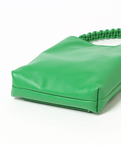 m.　(8/1迄) セール】編みハンドルフェイクレザーミニショルダー 494494