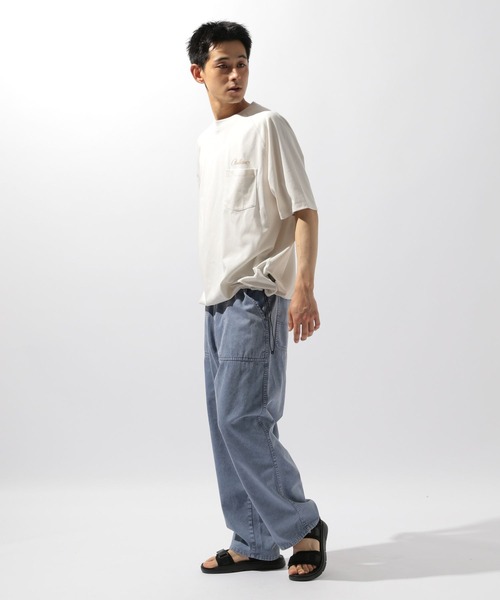 PENDLETON（ペンドルトン）の「【PENDLETON(ペンドルトン)】別注バックプリントドライポケットT（Tシャツ/カットソー・メンズ・アイボリー/オフホワイト/ピンク・LARGE/MEDIUM）」の11枚目の写真