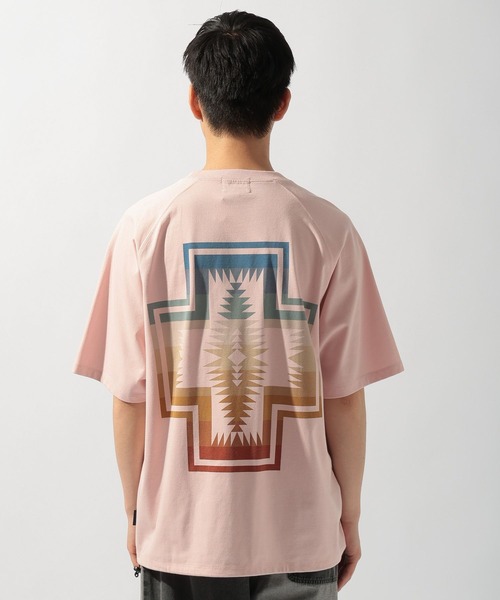 PENDLETON（ペンドルトン）の「【PENDLETON(ペンドルトン)】別注バックプリントドライポケットT（Tシャツ/カットソー・メンズ・アイボリー/オフホワイト/ピンク・LARGE/MEDIUM）」の15枚目の写真