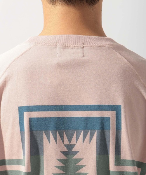 PENDLETON（ペンドルトン）の「【PENDLETON(ペンドルトン)】別注バックプリントドライポケットT（Tシャツ/カットソー・メンズ・アイボリー/オフホワイト/ピンク・LARGE/MEDIUM）」の16枚目の写真