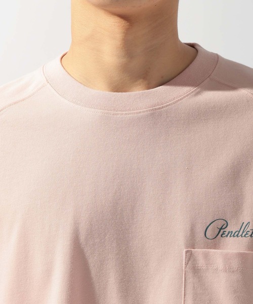 PENDLETON（ペンドルトン）の「【PENDLETON(ペンドルトン)】別注バックプリントドライポケットT（Tシャツ/カットソー・メンズ・アイボリー/オフホワイト/ピンク・LARGE/MEDIUM）」の17枚目の写真