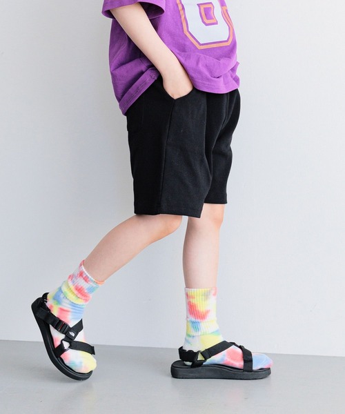 BAYFLOW（ベイフロー）の「プチプラ￥1540[通園・通学に♪]フライスハーフパンツ(KIDS)（その他パンツ・キッズ・グリーン/グレー/ブラック/ブルー・110cm/100cm/120cm/130cm/150cm/140cm）」の7枚目の写真