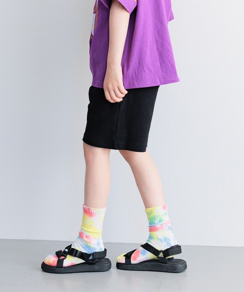 BAYFLOW（ベイフロー）の「プチプラ￥1540[通園・通学に♪]フライスハーフパンツ(KIDS)（その他パンツ・キッズ・グリーン/グレー/ブラック/ブルー・110cm/100cm/120cm/130cm/150cm/140cm）」の5枚目の写真