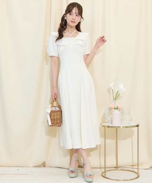 ワンピース引退品 Nikkei magazine掲載】【ウォッシャブル】トリアセ ワンピース