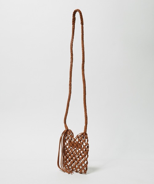 The Bagmati 【新品未使用】メッシュバッグ W. GOLDバグマティ セール】The Bagmati/バグマティ レザーメッシュ バッグ ミニ