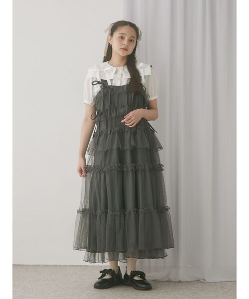 merry jenny（メリージェニー）の「リボンカラーブラウス（シャツ/ブラウス・レディース・オフホワイト/ピンク・FREE）」の4枚目の写真