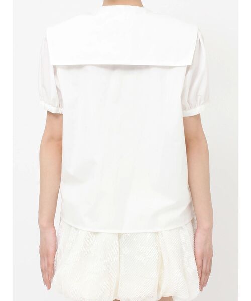 merry jenny（メリージェニー）の「リボンカラーブラウス（シャツ/ブラウス・レディース・オフホワイト/ピンク・FREE）」の7枚目の写真