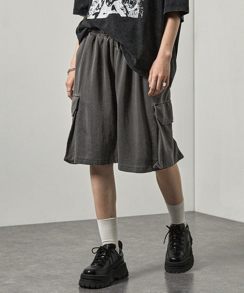 Alfred Alex】ヴィンテージ ピグメント加工 スウェットカーゴショート