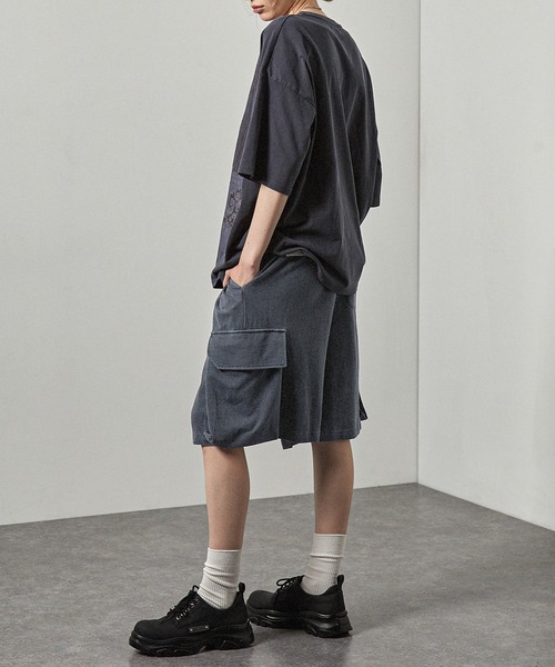 Alfred Alex】ヴィンテージ ピグメント加工 スウェットカーゴショート